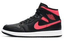 Jordan 1 Mid Black Siren Red