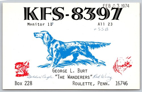 1974 qsl card - qsl,