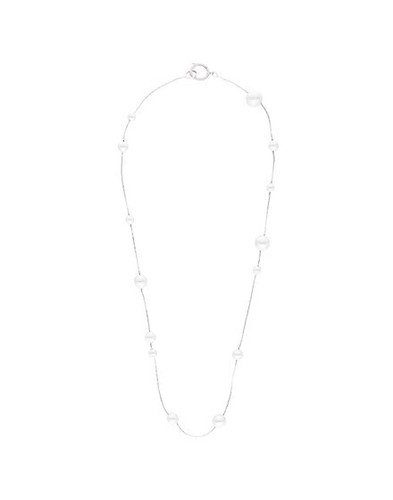 Collana argento con perle - in,