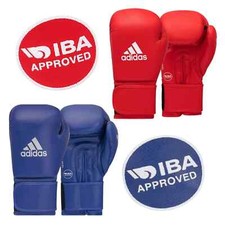 Guantoni Boxe in Pelle Adidas ADIIABG1 omologati IBA 🥊guanti Pugilato Rosso Blu