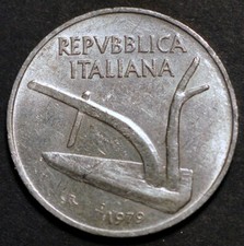Italia 10 Lire 1979 KM# 93