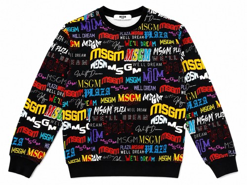 Felpa msgm kids logo - felpa,