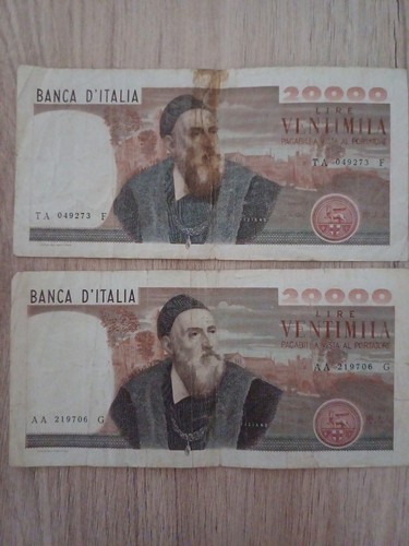 Set banconote 20000 lire - set, 2