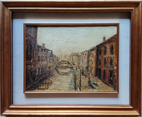 Antico dipinto olio tela - dipinto,