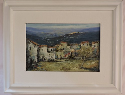 Quadro olio tela - su, con
