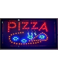 Insegna Luminosa A Led Con Scritta Pizza Per Pizzeria Ristorante Bar Vetrina