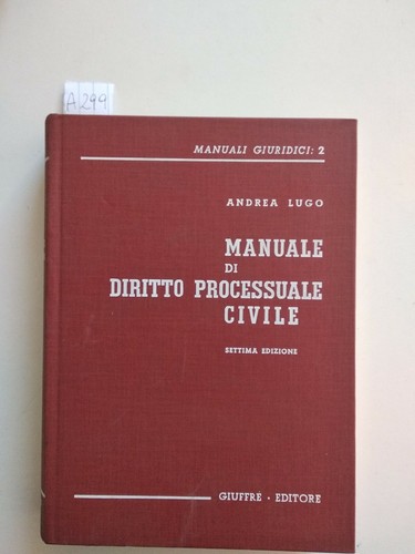 Manuale diritto processuale - manuale,