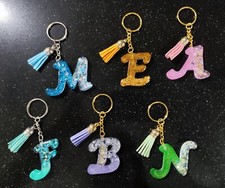 Lettera Con Portachiavi In Resina Vari Colori 