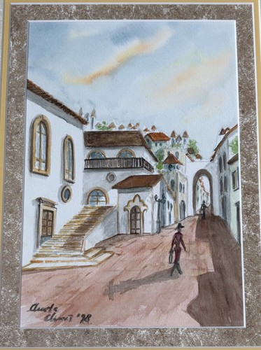 Quadro acquerello stucco - quadro,