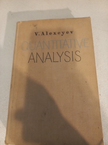 Quantitative analysis v - ,