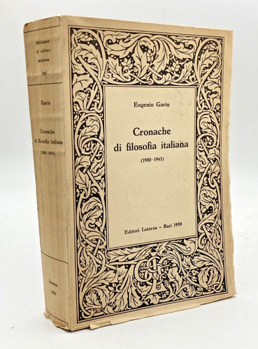 Cronache filosofia italiana - di,