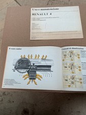 Manuale uso e manutenzione RENAULT 4 dell’aprile 186