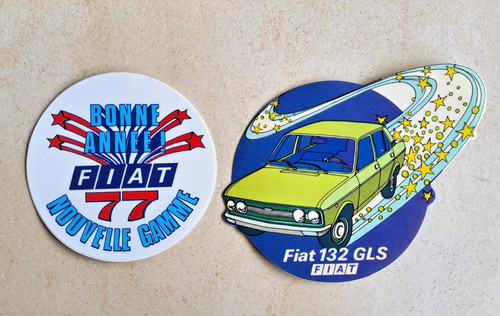 Fiat 132 gls stickers - 132,