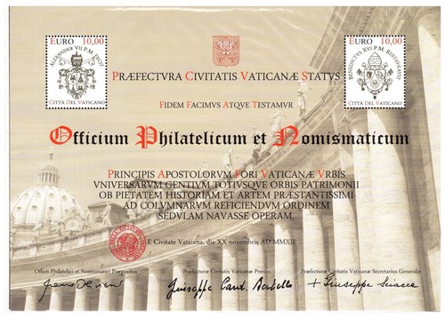 Vaticano 2012 mnh blocco 39 - 2012,