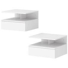 HOMCOM Set di 2 Comodini