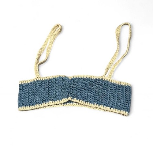 Crop top boho fatto mano - a,