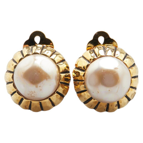 Orecchini chanel finta perla - finta,