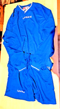 STOCK 10 KIT completino calcio calcetto LEGEA ISRAELE AZZURRO BIA tg. 5-M  5-L