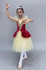 Abito tutù balletto professionale bambina danza ballerina costumi abbigliamento performance