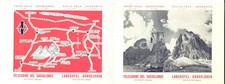 1950 ca PASSO SELLA - SASSOLUNGO (BZ) Telecabine *Opuscolo TURISMO VINTAGE