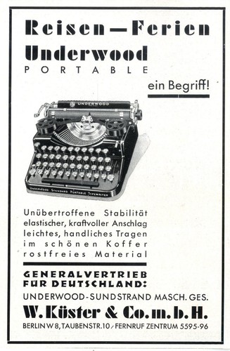 Macchina scrivere portatile - da,