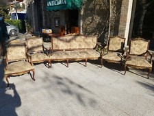 Salotto divano e quattro poltrone - stile Napoleone III - Fine '800
