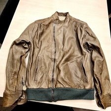 Sicons By Giorgio Armani, Giubbotto Nappa Fango Size M, 1981, Perfetto