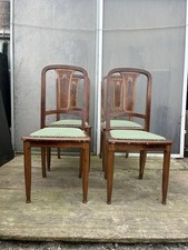 4 Sedie Art Deco Intarsiate