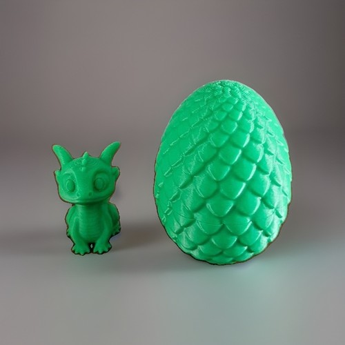 Uovo drago con cucciolo - uovo, di