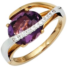 Anello donna ametista - ametista, lilla