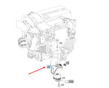 MB C W204 A2042411034 Engine