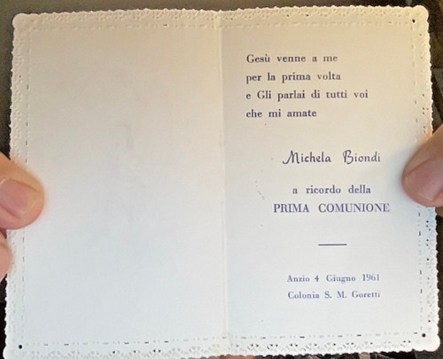 Ricordo comunione michela - ricordo,