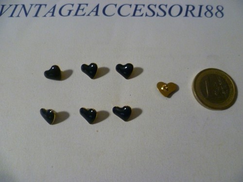 Bottoni cuore smalto - cuore,