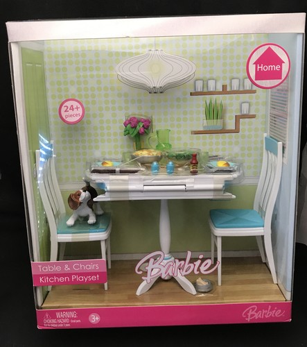 Barbie tavolo sedie cucina - barbie,