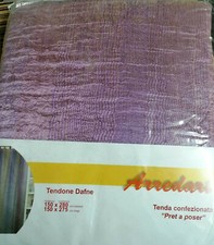 Tenda tendone Dafne con passanti e riloga poliestere 150x280 cm finestre casa 