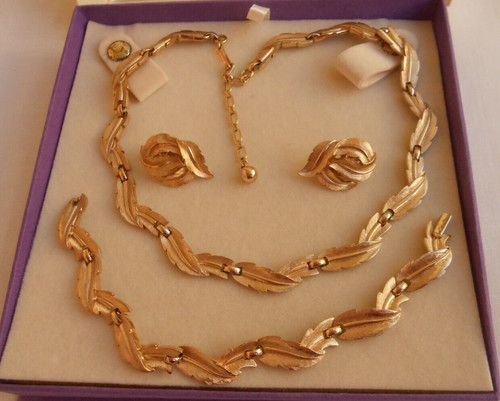 Trifari set 3pezzi - trifari, parure