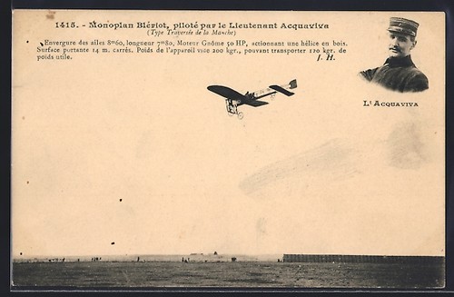 Monoplan blériot piloté par - blériot,,