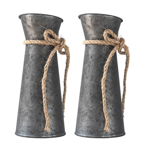 Pcs vaso zincato vintage - 2,