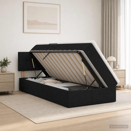 Letto con contenitore - , led