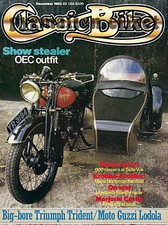 Moto Guzzi Lodola OEC Outfit Trident Triumph Missile 350 Bianchi Freccia Celeste