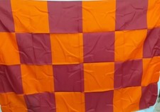 BANDIERA SCACCHI GIALLO ROSSA