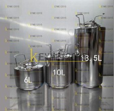 Fusto fermentatore portatile acciaio inox 6L/10L/18,5L birra vino birra in casa