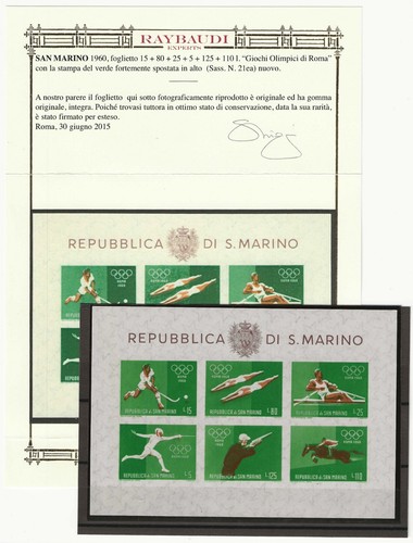 1960 san marino foglietto - -,