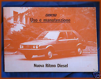 Fiat ritmo diesel libretto - diesel,