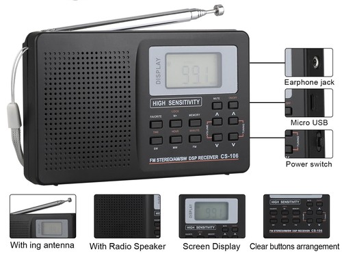 Radio portatile lw - radio,
