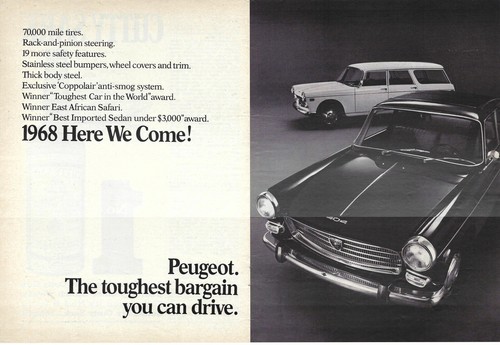 Peugeot 1968 arriviamo - peugeot,