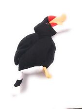 Peluche Pupazzo Stoffa Animale Nashornvogel Pellicano Nero 17 CM