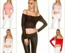 SeXy MiSS Top Crop Trasparente