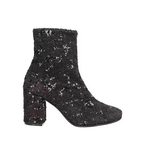 Stivaletti neri con paillettes