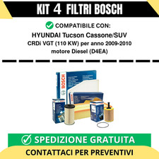 KIT BOSCH 4 Filtri tagliando